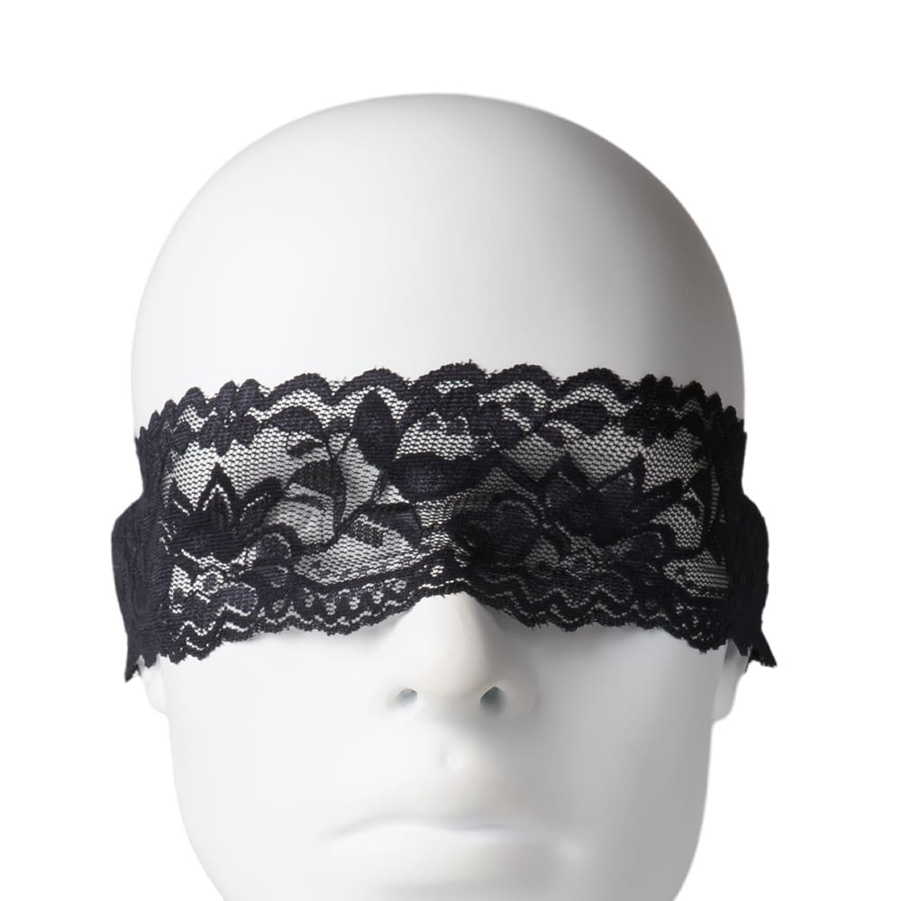 Sexy Black Lace Mask - Image 4
